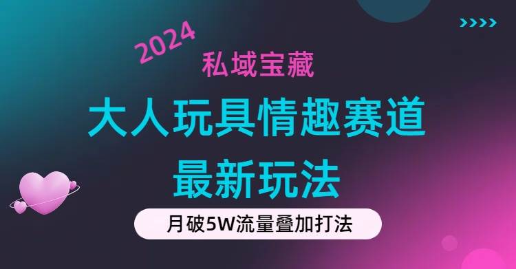 私域宝藏：大人玩具情趣赛道合规新玩法，零投入，私域超高流量成单率高-一辉