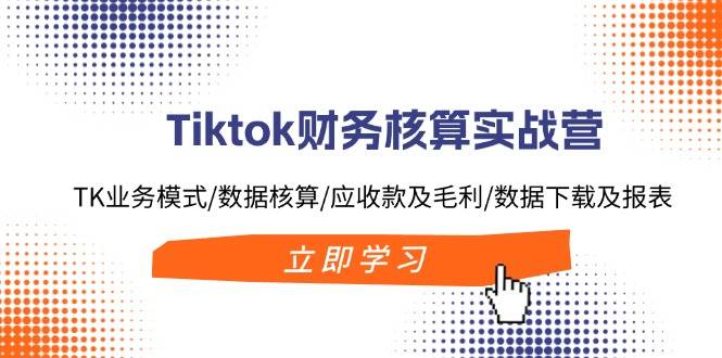 Tiktok财务核算实战营：TK业务模式/数据核算/应收款及毛利/数据下载及报表-一辉