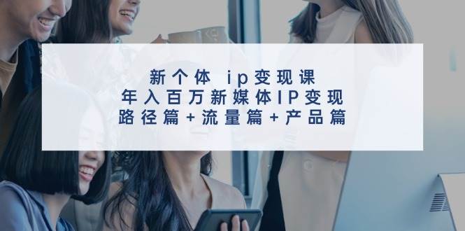 新个体 ip变现课，年入百万新媒体IP变现，路径篇+流量篇+产品篇-一辉